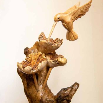 Photo of a wood carving by Ray Cheeseman